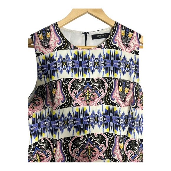 Etro Multicolor Sleeveless Midi Dress - Picture 3 of 6